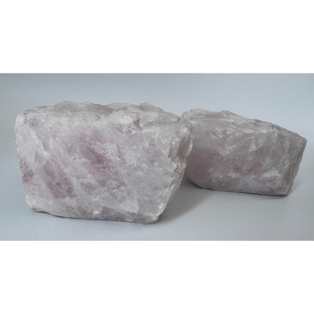 Rose Quartz Crystal Candle Tealight Votive Holders Set of 2 Raw Gemstone Carved - Picture 5 of 16